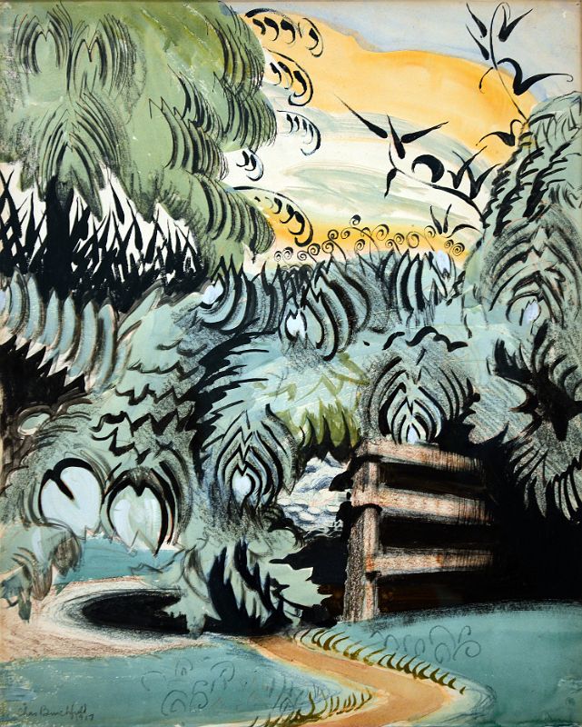 08 Cricket Chorus in the Arbor - Charles Burchfield 1917 Whitney Museum Of American Art New York City